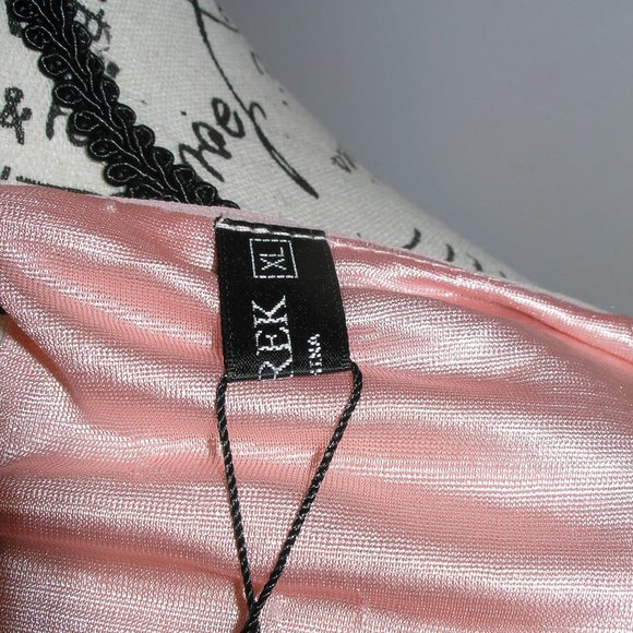 Anggrek Women's New XL Blouse Top Dusty Rose Pink Ruffled Long Sleeves Tags - Picture 11 of 13